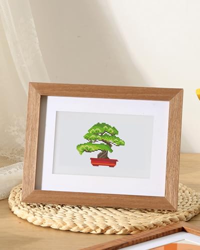 PeakLuv Small Diamond Art Kits Green Plants Mini Diamond Painting Kits - color: Green Plants