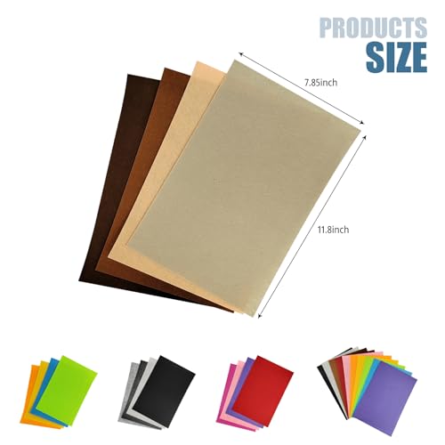 4Pcs 8" x 12" Squares Felt Sheets Fabric, 1mm Thick, Non-Woven Multi-Color Felt for DIY Craft Sewing, Halloween & Christmas Decorations (4, Black/White/Dark Gray/Light Gray) - color: Black/White/Dark Gray /Light Gray