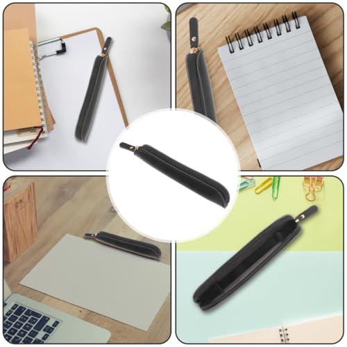 Insulin Pen Cooler Travel Case: Small Insulin Pen Organizer Storage Bag Portable PU Leathe Pouch for Pencil Other Diabetic Medication Supplies Black