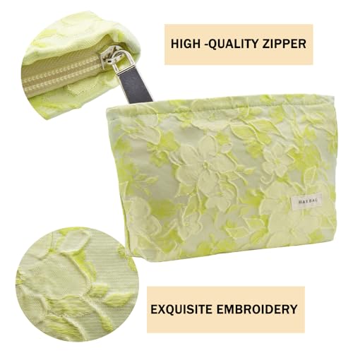 getgto 2 Pcs Makeup Bags, Large Cosmetic Bag Travel Toiletry Bag - color: Cyan