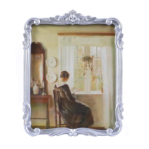 Vintage Picure Frames 8x10 Antique Victorian Silver Frame Wall Decor - color: Silver, size: 8x10