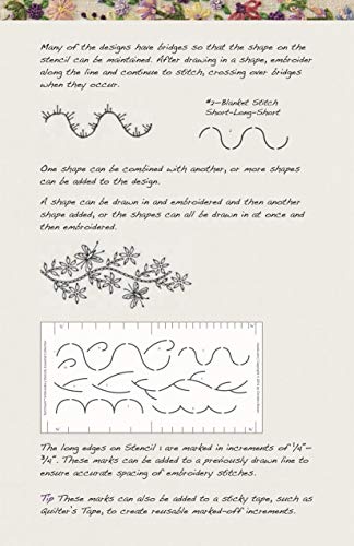 Embroidery Stencils Essential Collection: 90+ Easy-to-Mark Designs-Endless Combinations - Perfect for Crazy Quilting - Accurate Stitches & Spacing Every Time (Fast2Mark)