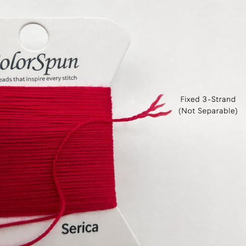 3-Strand Silk Needlepoint Thread, 10 Yard Smooth & Lustrous Silk Thread for Needlepoint, Hand Embroidery, Sewing & DIY Needlework to Family and Friends(Apple Green) - color: Apple green