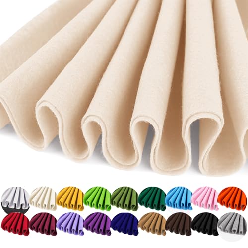 IONTACH 36" X 36" Soft Felt Fabric 1.6mm Thick (Apricot Nude) - color: Apricot Nude, size: Soft - 36" X 36"