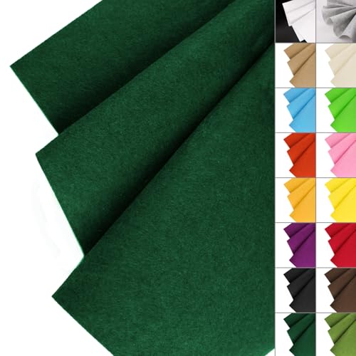 IONTACH 36" X 36" Stiff Felt Fabric 1.2mm Thick (Hunter Green) - color: Hunter Green, size: Stiff - 36" X 36"