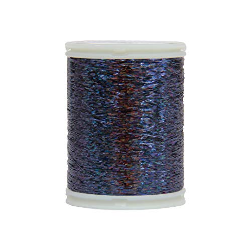 ThreadArt Sparkle Holographic Thread, 300M, Black - color: BLACK