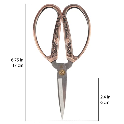 JubileeYarn Crane Motif Large Embroidery Craft Units - Copper - 1 Unit - color: Crane Motif Embroidery - Copper, size: 1 Unit