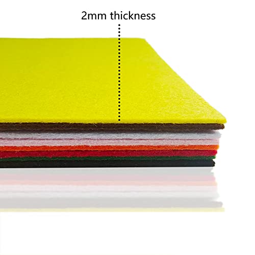 Jtnohx Stiff Felt, 2mm Thick Felt Sheets for Crafts, 8"x12" Hard Felt Fabric Squares 8Pcs for DIY Projects (Christmas Series) - color: Christmas Series