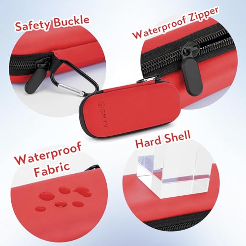 SMYV Insulin Cooler Travel Case with 2 TSA Approved Ice Packs, Red - color: Eva Red