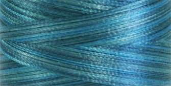 Superior Threads Fantastico 2-Ply 40-Weight High Strength Polyester Embroidery Quilting Sewing Thread - 2,000 Yard Cone (#5119 Mixed Turquoise) - color: Mixed Turquoise