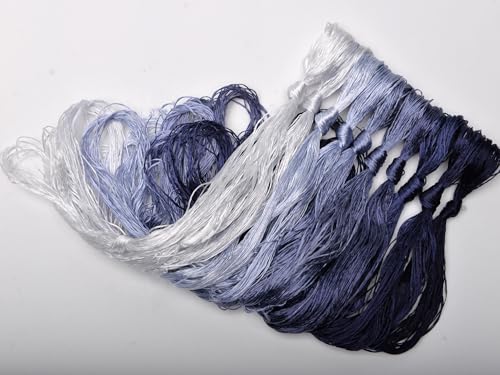 100% Mulberry Silk Embroidery Thread 10 Colors 110m Each (22) - color: 22