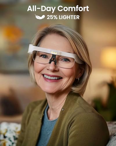 ARTDOT Magnifying Glasses with Light for Diamond Art Kits for Adults, Hands-Free Magnifier with 3 LED and 5 Lens (0.75X to 4.0X) for Reading, Close Work, or Diamond Painting Accessories and Tools - size: Medium