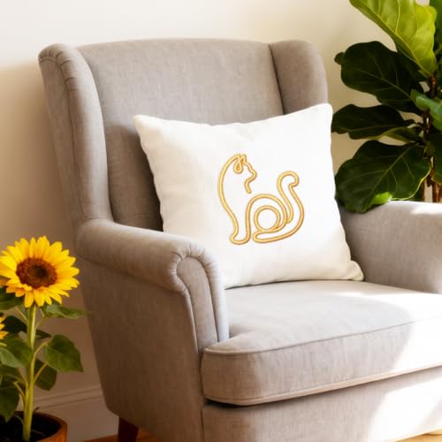 BEUNITONE Abstract Animal Embroidery Kit, 6PC Modern Line Art Needlepoint Kits with Hoops, Instructions, Threads, DIY Craft for Adults Beginners, Home Decor, Hand Embroidery Patterns for Gifts - style: Line Embroidery