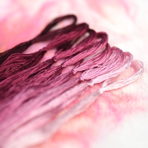 Natural 100% Mulberry Handmade Embroidery Silk Thread Silk Floss (80) - color: 80