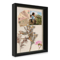 11x14 Shadow Box Display Case with Tempered Glass, Black Wooden Large Memory Shadow Box Frame with Soft Linen Back - color: Black, size: 11x14