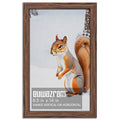 Rustic Walnut 8.5x14 Frame - Single Frame, 8.5 x 14 Poster Frame for Artwork, Puzzles, Photos and Movie Posters Picture Frames - size: 8.5" x 14"