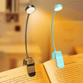 KTEBO 2 Pack Rechargeable Book Light Clip-On Reading Light for Books in Bed - color: Black & Blue