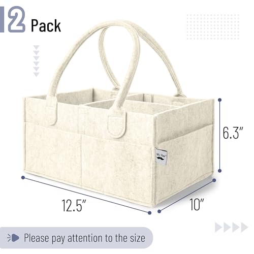 Mr. Pen- Baby Diaper Caddy Organizer, 2 Pack, Beige - color: Beige, size: 2 Pack, Regular