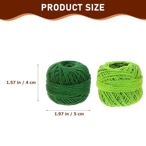 48pcs Crochet Thread Cotton Yarn Balls Rainbow Color Embroidery Floss Cross Stitch Colorful Cotton Floss Embroidery Thread DIY Sewing Material for Hand Stitching Craft Projects