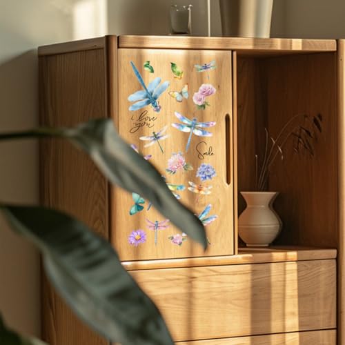 3 Sheet Dragonfly Rub on Transfers for Crafts and Furniture 6x12 - style: Dragonfly