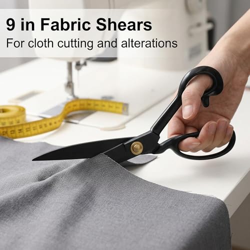 BIHRTC Professional 9 inch Dressmaking Tailor Scissors Small Embroidery