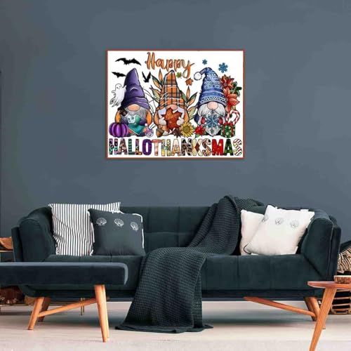 DYAIANGMU Gnome Stamped Cross Stitch Kit for Adults 15.7x11.8 inches - color: Y087