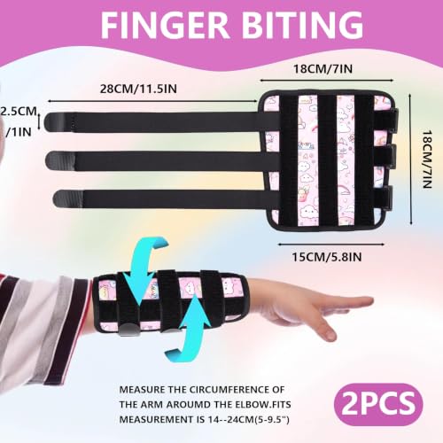 2PCS Thumb Sucking Guard, Thumb Guard for Thumb Sucking(Cloud & Rainbow) - color: Pink Clouds and Rainbows