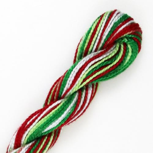 KCS 162 Yards(150 Meters) Mercerized Pearl Cotton Crochet Needlepoint Thread,Size 5,6 skeins,4520 - color: 4520