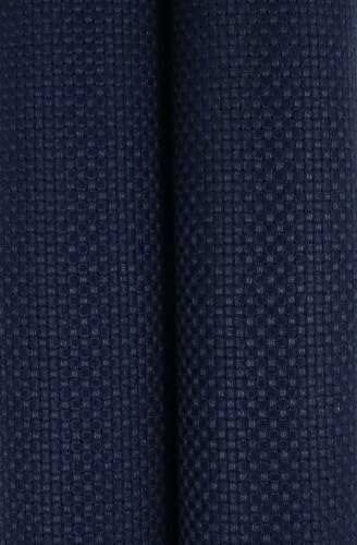 KCS 2 pc of 15" x 18"(38cmx45cm) Counted Cross Stitch Cotton Aida Cloth Needlework Fabric Box (Navy Blue, 11CT) - color: Navy Blue, size: 11CT