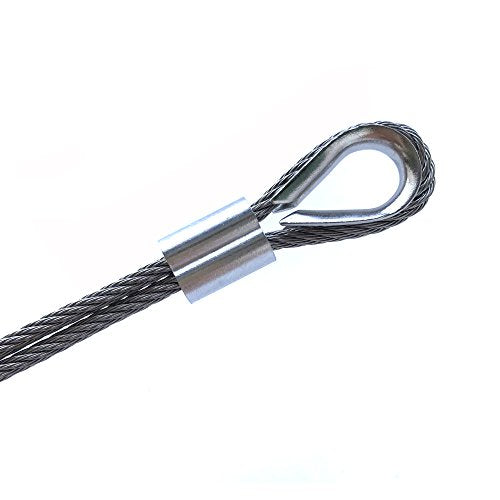 50 PCS M3 Stainless Steel Thimbles for 1/8 Inches Diameter Wire Rope - size: M3 Thimble - 50PCS