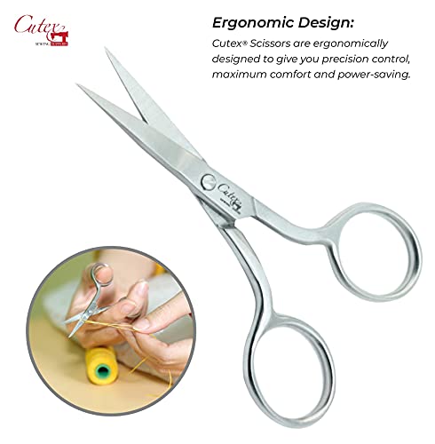 Cutex 3-3/4" Straight Sewing & Embroidery Scissors/Thread Trimmers - color: Straight-3.75''