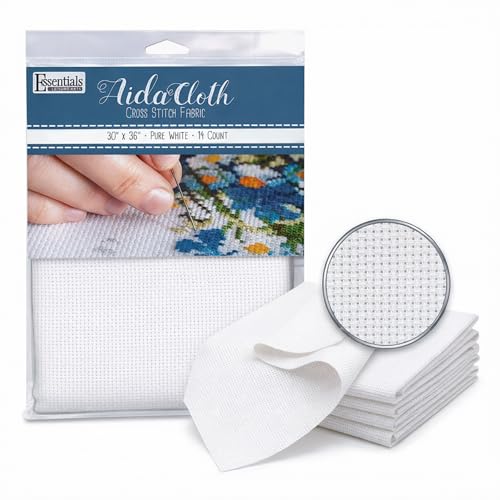 14 Count Aida Cloth Pure White 30X36 Cross Stitch Fabric Embroidery for