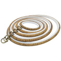 Marvexi Oval Embroidery Hoops, Vintage Cute Faux Wood Style, 5Pcs 5Sizes - style: 5 Sizes