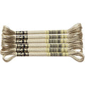 DMC Light Effects Embroidery Floss - 8.7yd - 6/Pkg - Beige (E677) - color: Beige (E677)