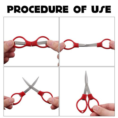 20Pcs Folding Scissors, Mini Stainless Steel Portable Craft Shears