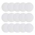 MECCANIXITY Plastic Mesh Canvas Sheet 7.7cm/ 3" White Round Blank Canvas for Embroidery Needlepoint, Knit Crochet Mesh, Pack of 15