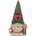 Mill Hill Gnome with Bells Counted Cross Stitch Ornament Kit 2024 Jim Shore Collection JS202416, 3 x 5 inches, Multi