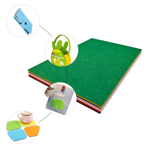 Jtnohx Stiff Felt, 2mm Thick Felt Sheets for Crafts, 8"x12" Hard Felt Fabric Squares 8Pcs for DIY Projects (Christmas Series) - color: Christmas Series