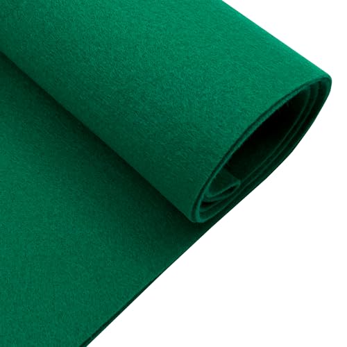 EOVEA | Acrylic Felt Fabric by The Yard | 72" Wide | 1.6mm Thick | Soft & Durable Non-Fraying Felt | for DIY Crafts, Sewing, Upholstery, Costumes & Padding(Kelly Green,Half Yard) - color: Kelly Green, size: Half Yard