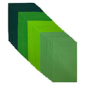Jtnohx Soft Felt Sheets Felt Fabric for Crafts 4 Colors 40Pcs Green Series - color: Green Series