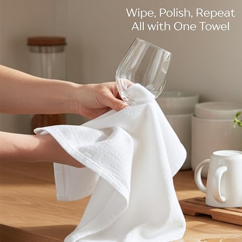 Flour Sack Towels - Tea Towel for Crafts, Kitchen Dish Cotton Blank Towel for Embroidery, Baking Bread Proofing Linen Cover, Super Absorbent Quick Dry (White, 28"x28" Pack of 6) - size: 28"x28" Pack of 6