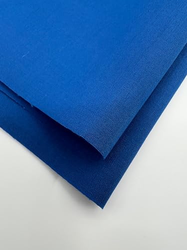 EOVEA - Cotton Polyester Fabric by The Yard – 60" Wide Broadcloth Fabric, Soft, Lightweight & Breathable Material for Lining, Curtains, Bedding, Skirts, Sewing Projects (Royal Blue, 1 Yard) - color: Royal Blue, size: 1 Yard