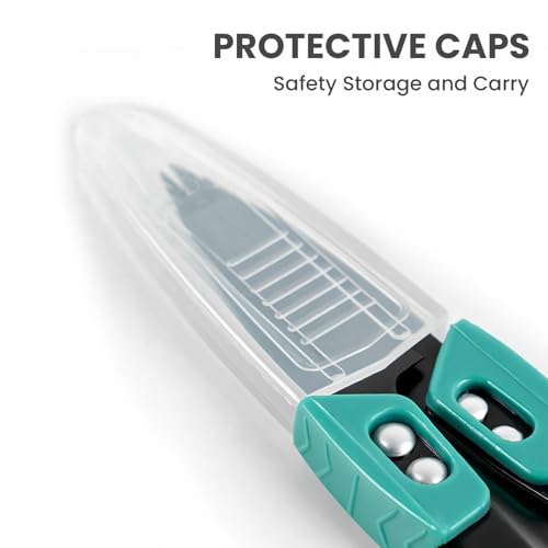 4.2 inch Sewing Scissors - Wider Handle Thread Snips with Safety Covers