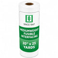 HBI Medium Weight Fusible Interfacing, Non Woven Iron-On, 20 in x 25 yd - size: 20” x 25 yd Medium Weight
