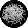 100pcs Bobbin Clips Organizer Set - Clear Plastic Clamps for Embroidery Thread, DIY & Sewing Kits - size: 100pcs,Clear