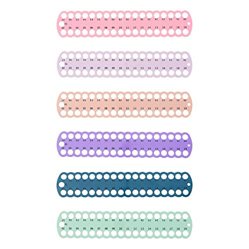 6 pcs Embroidery Floss Organizer,6 Color Plastic Floss Bobbin