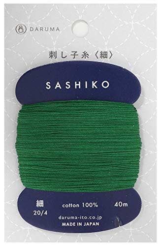 Sashiko Thread Thinner Weight 40m Col. 208 -Mint Green- Japanese Embroidery & Quilting by Yokota - color: Bamboo
