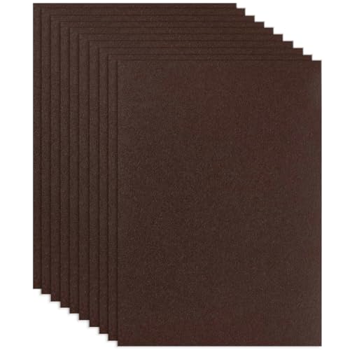 10 Dark brownFelt Fabric Sheets,7.87 x 11.8 inch (20 x 30cm) A4 Stiff Felt Squares 1 mm Thick, Great for DIY Craft, Sewing Projects, Nonwoven Patchwork, Decoration - color: Dark Brown