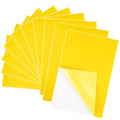 10PCS Deep Yellow Self Adhesive Felt Fabric Sheets Sticky Felt Sheets for Craft Supplies Art Home Making（8.3" x 11.8"/20 x 30cm） - color: Deep Yellow