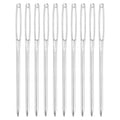 Uxcell 60 Pcs Large Eye Sewing Needles, 2.36 Inch 2mm High Carbon Iron Embroidery Thread Needle, Silver - size: 60mm, 2mm